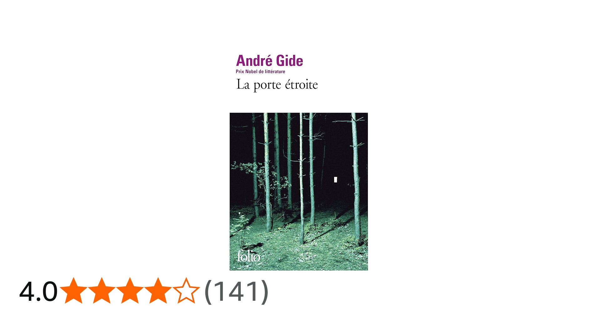 Amazon | LA Porte Etroite | Gide, Andre | Words & Language