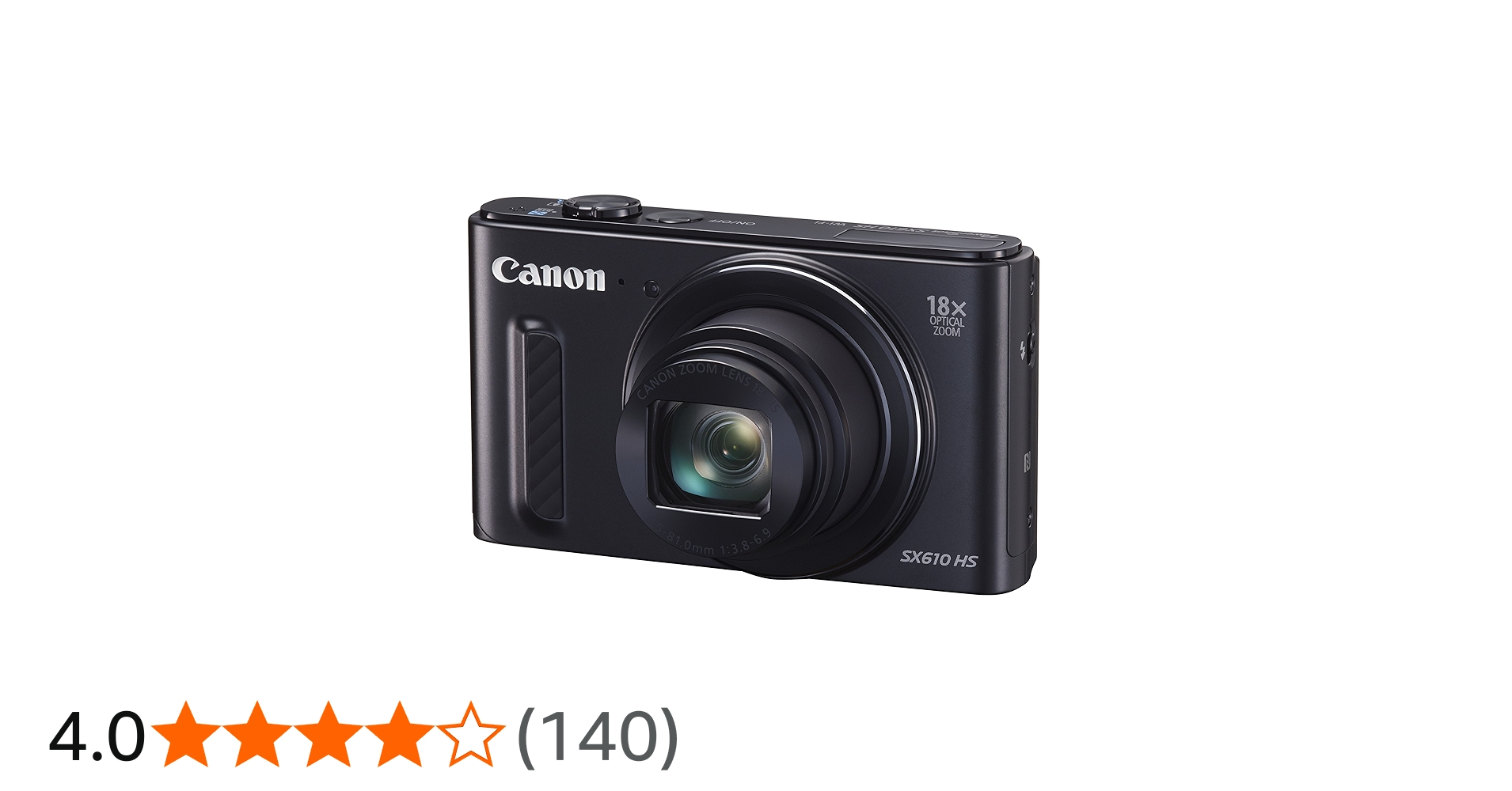 Amazon | Canon デジタルカメラ PowerShot SX610 HS ブラック 光学18倍
