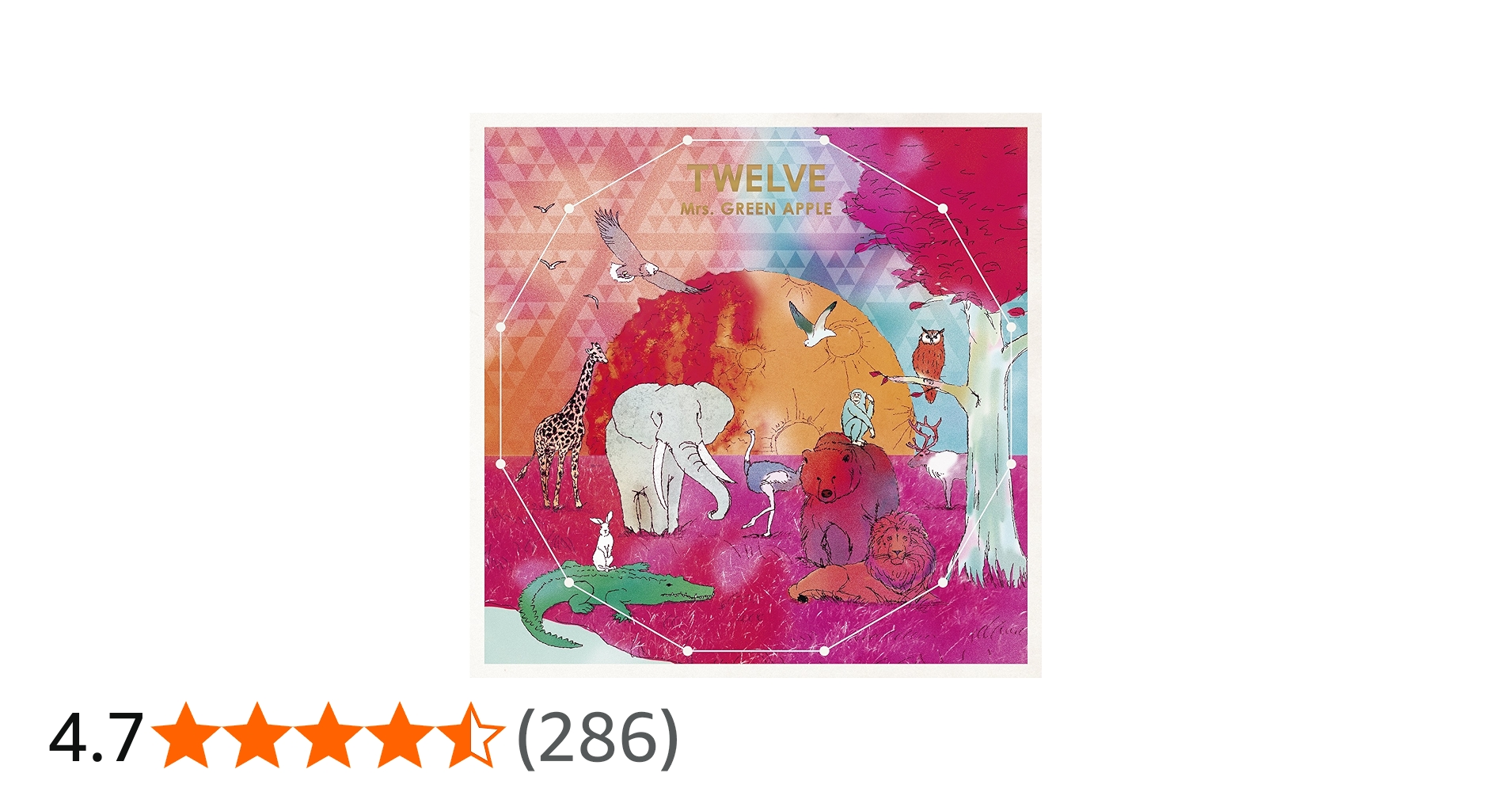 Amazon.co.jp: TWELVE(初回限定盤) - Mrs.GREEN APPLE (DVD付