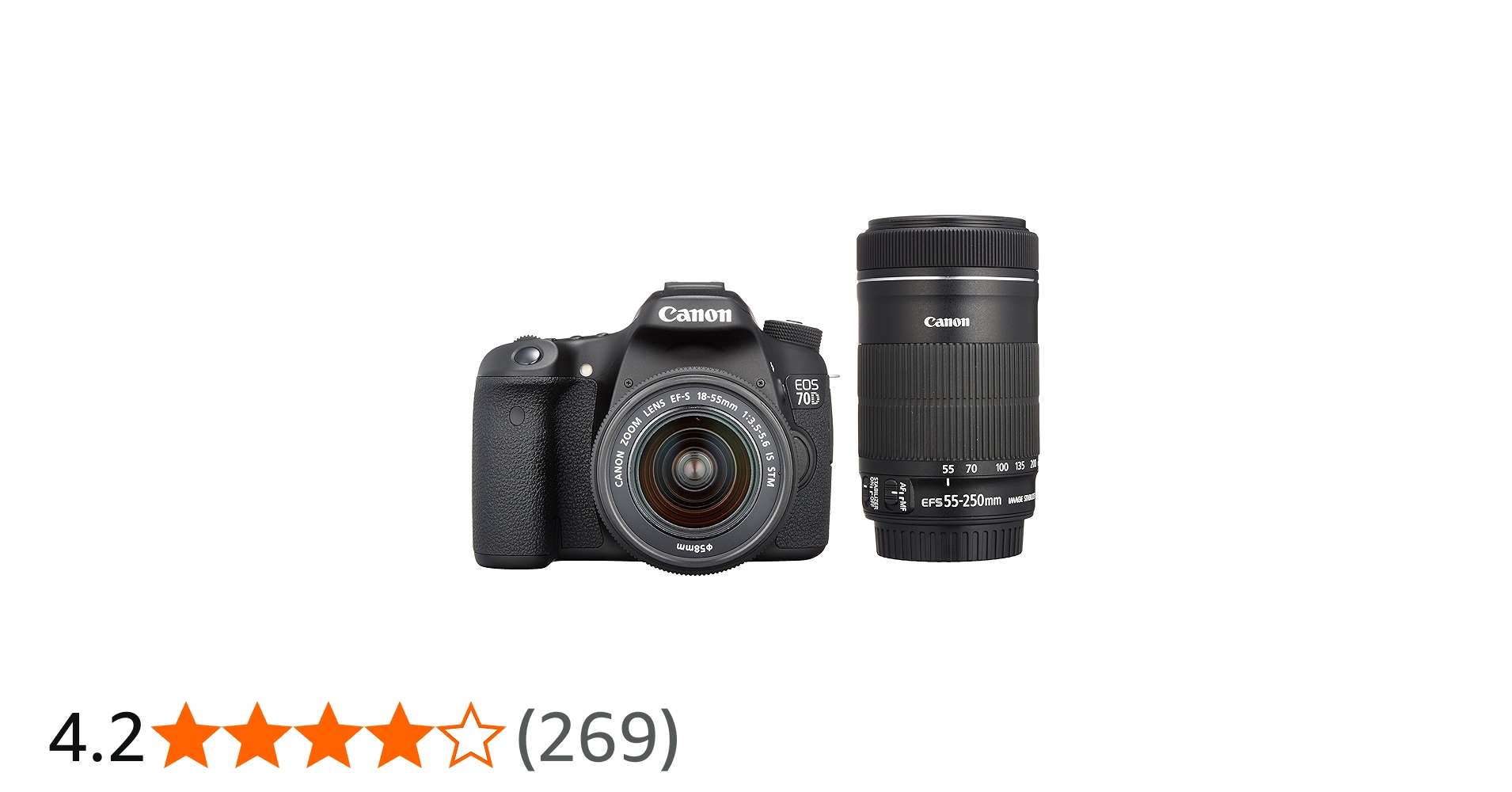 Amazon.co.jp: Canon Digital SLR Camera EOS 70D Double Zoom Kit