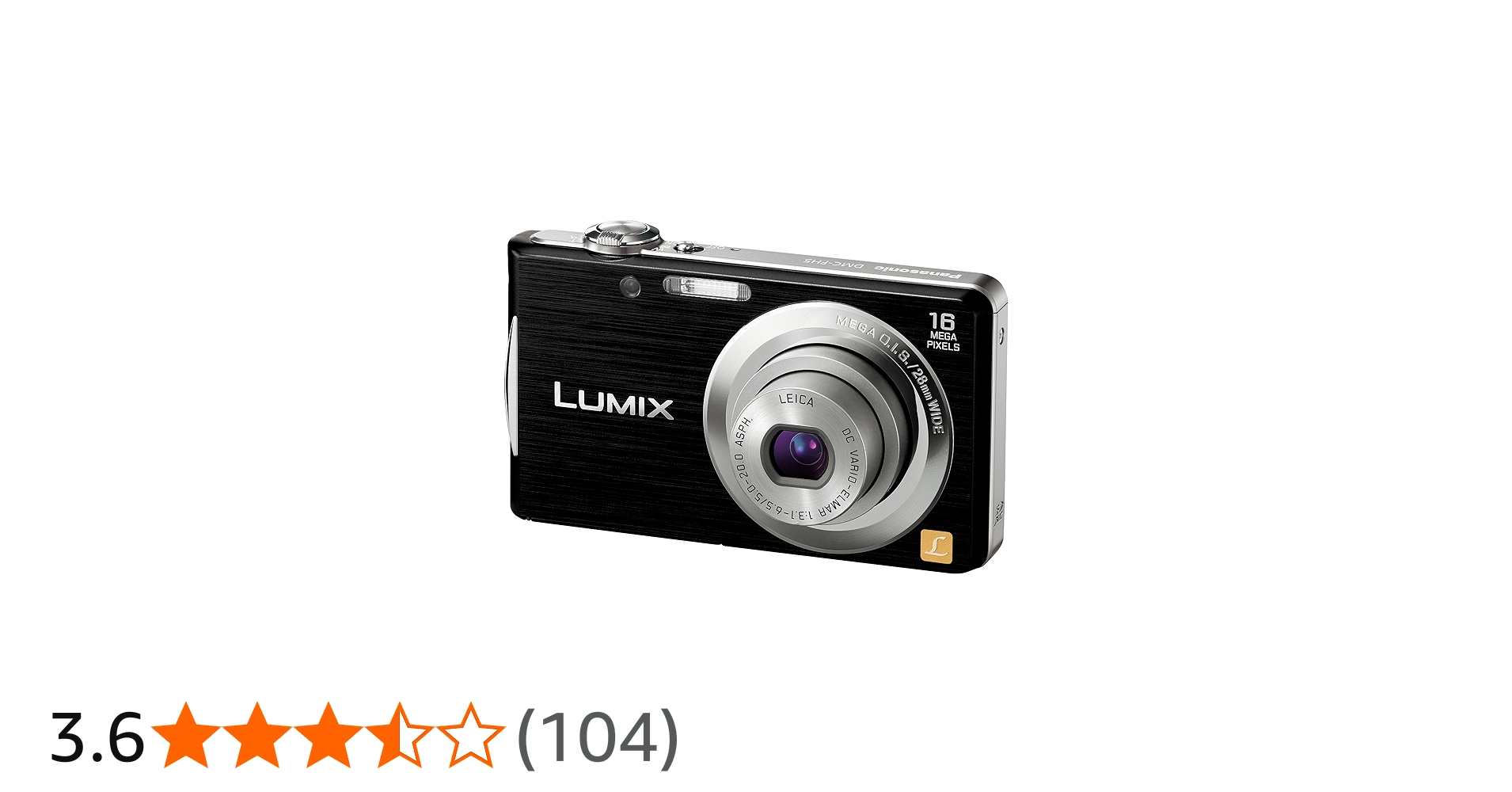 Amazon | パナソニック デジタルカメラ LUMIX FH5 ブラック DMC-FH5-K