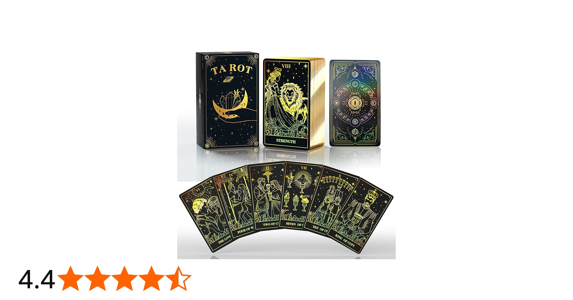 Amazon.co.jp: WJPC ゴールドホイルエッジ タロットカード ガイド