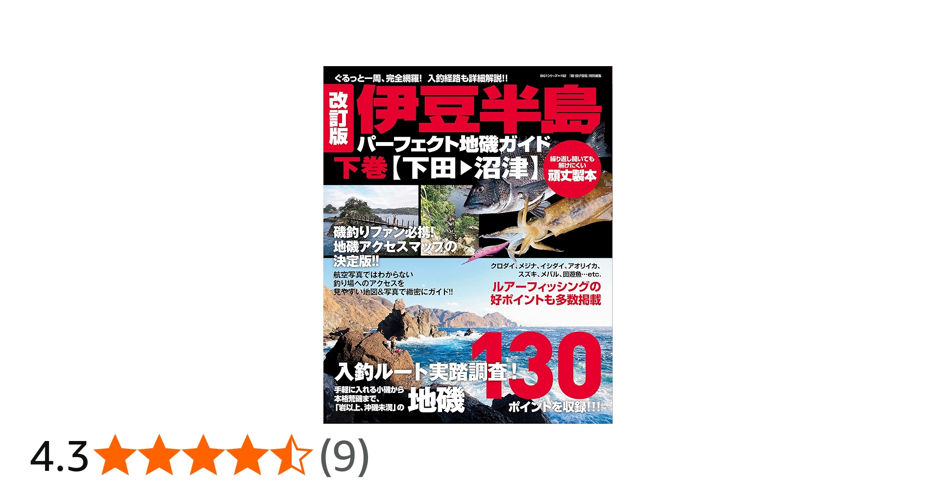 改訂版 伊豆半島パーフェクト地磯ガイド 下巻[下田→沼津] (BIG1 192