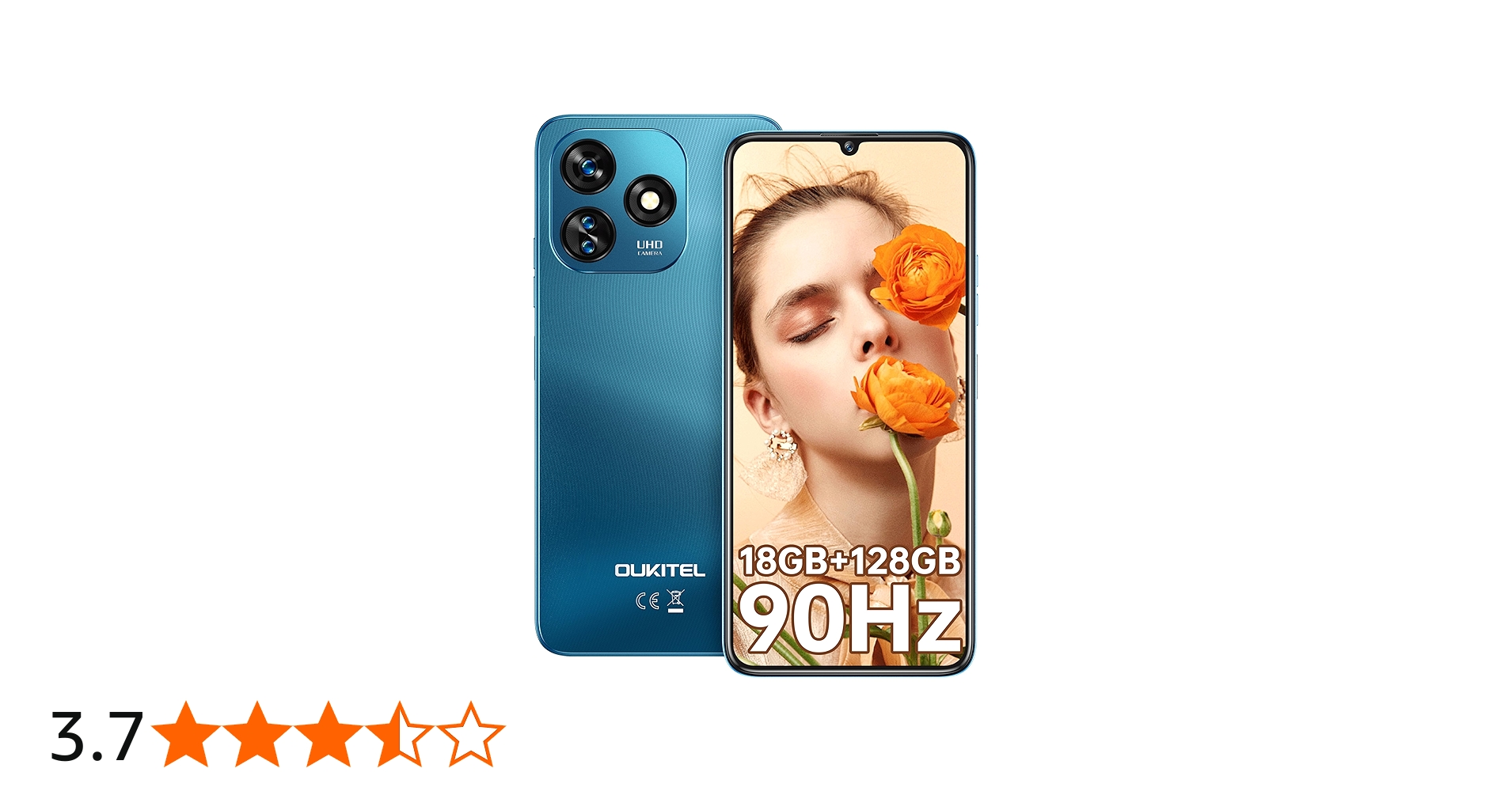 Amazon | OUKITEL C51 スマートフォン 本体 SIMフリー18GB RAM+128GB