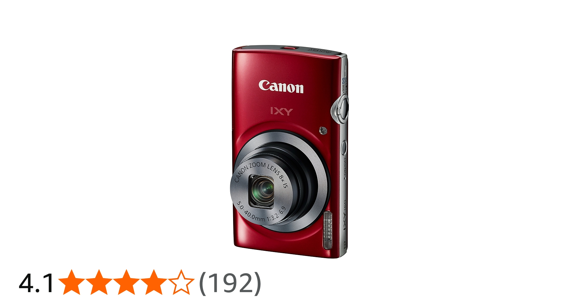 Amazon.co.jp: Canon デジタルカメラ IXY160 レッド 光学8倍ズーム