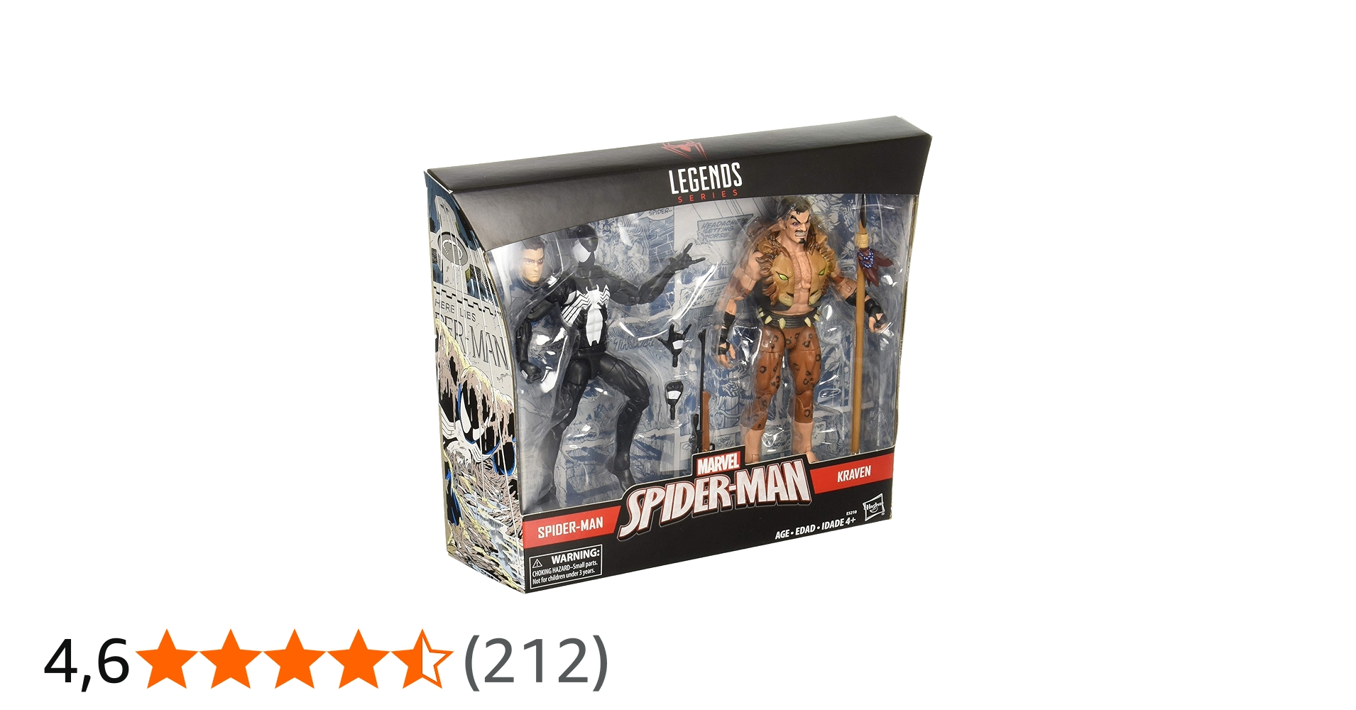 Marvel Legends Spider-Man and Kraven Two Pack | Amazon.com.br