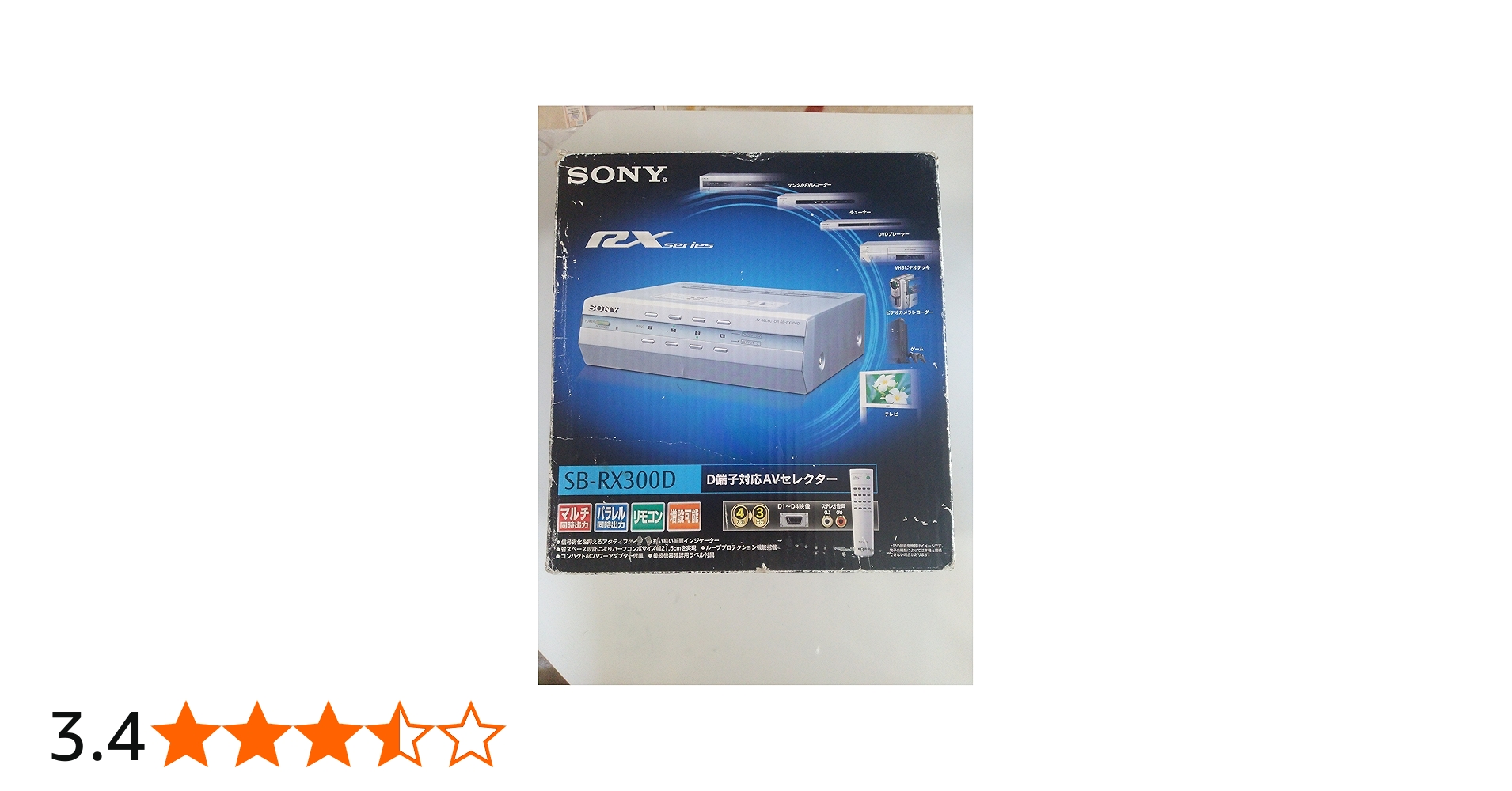 Amazon | SONY SB-RX300D AVセレクター D端子対応 | Sony | AVセレクター