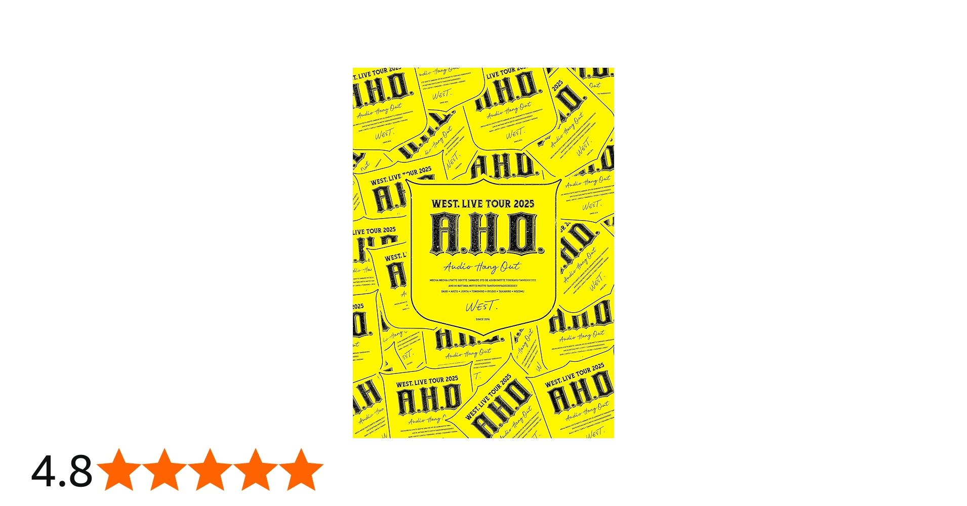 Amazon.co.jp: WEST. LIVE TOUR 2025 A.H.O. -Audio Hang Out- (通常盤