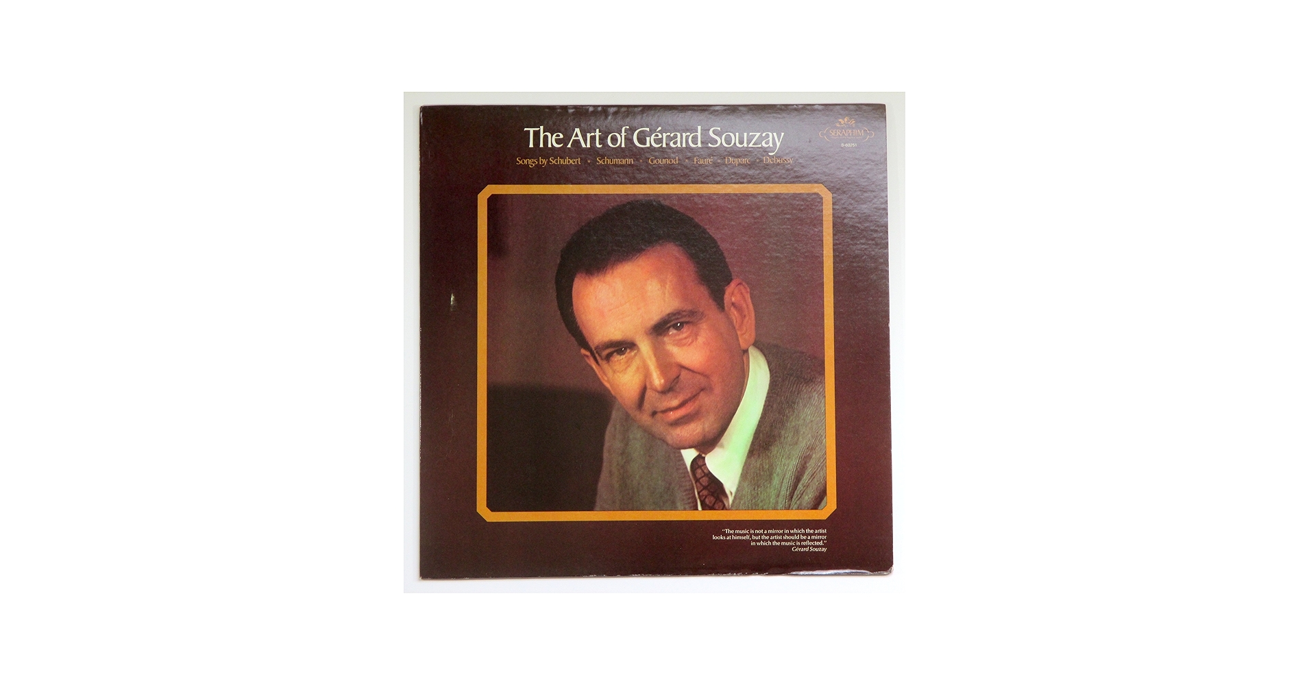 Amazon.com: The Art of Gérard Souzay: Songs By Schubert, Schumann