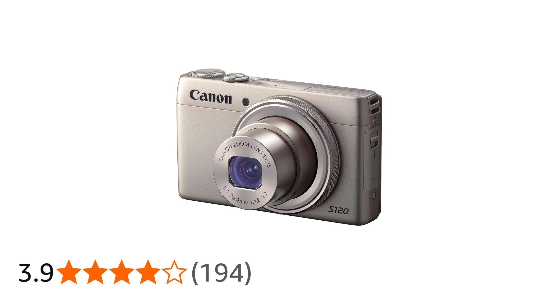 Amazon | Canon デジタルカメラ PowerShot S120(シルバー) F値1.8 広角