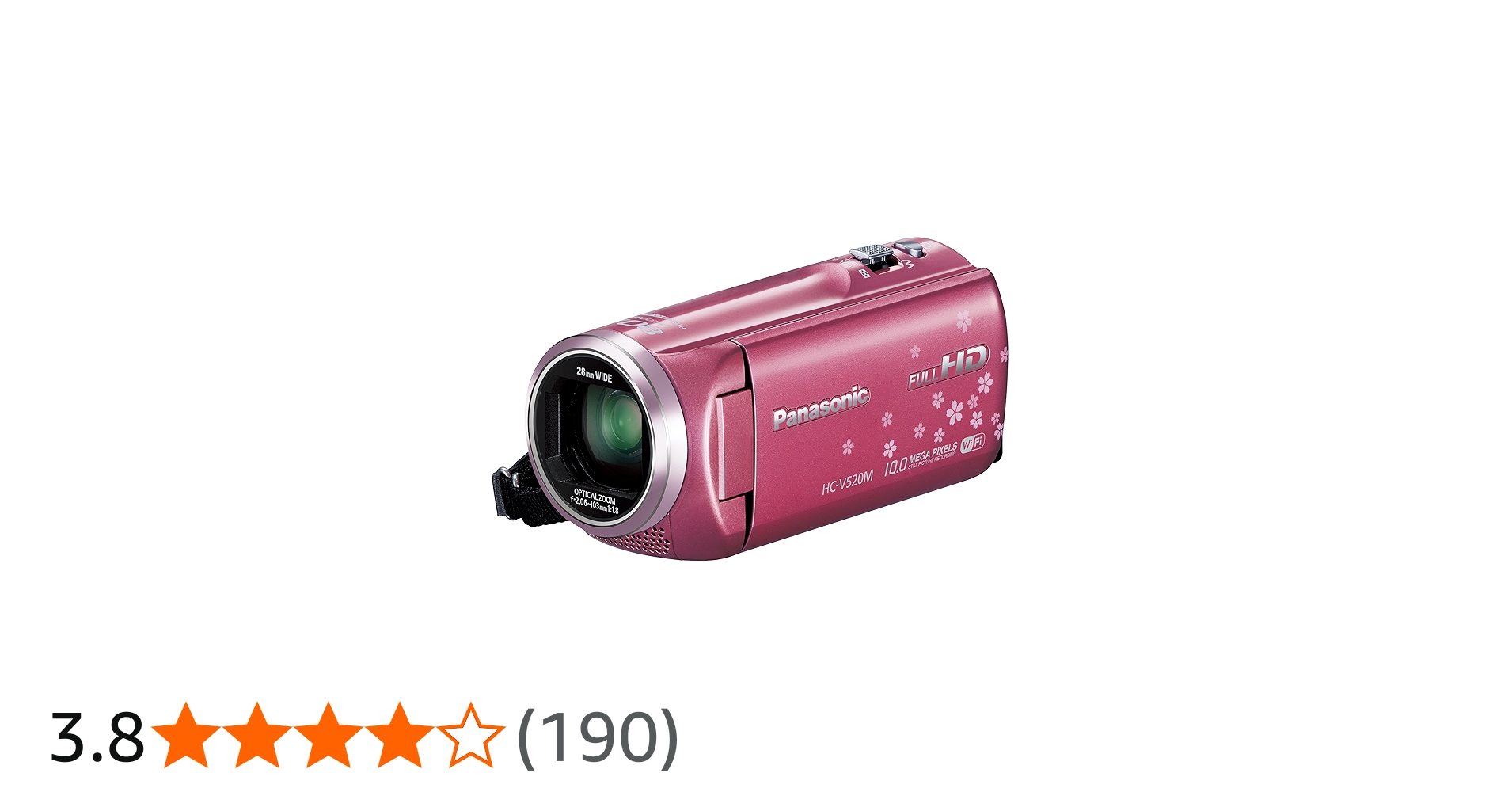 Amazon.co.jp: パナソニック デジタルハイビジョンビデオカメラ V520