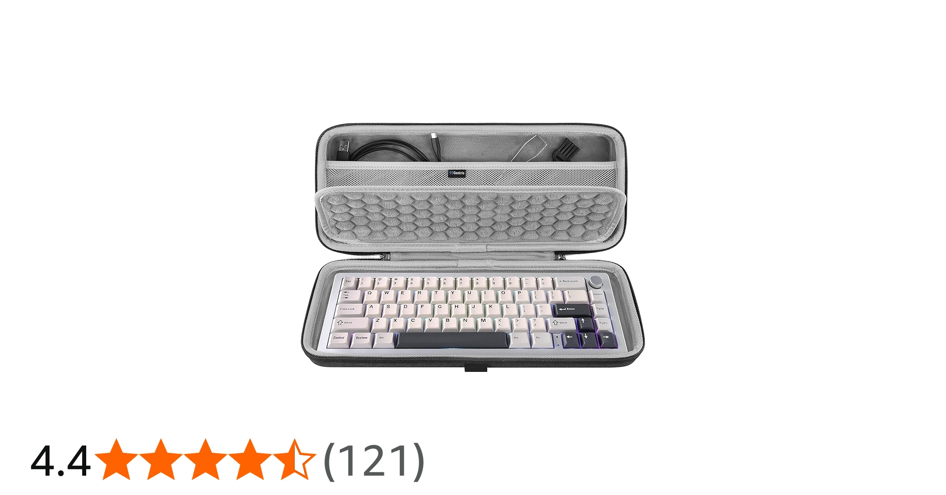 Amazon | Geekria 65% コンパクト キーボード ケース、ハードシェル