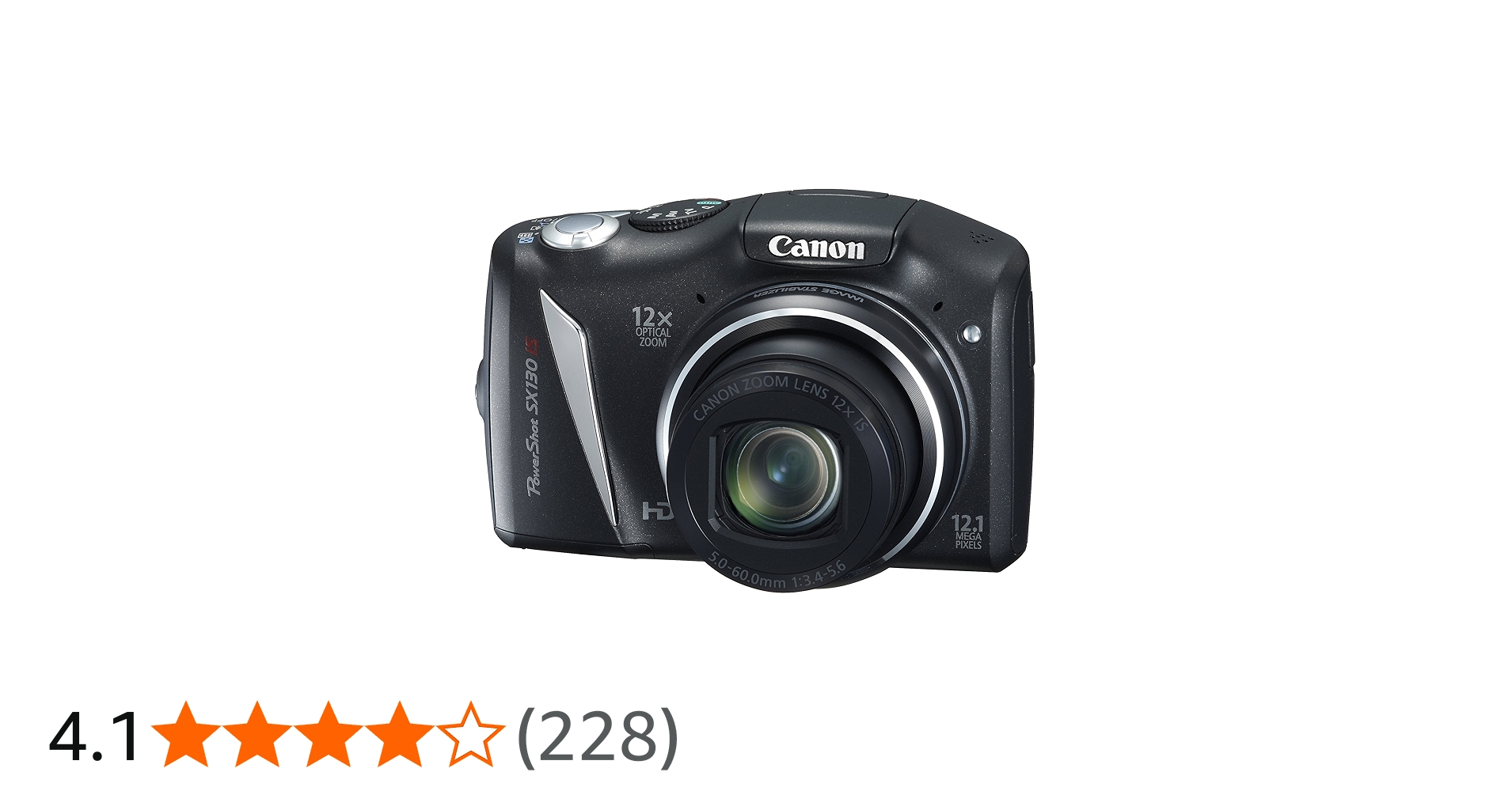 Amazon | Canon デジタルカメラ Powershot SX130IS ブラック PSSX130IS