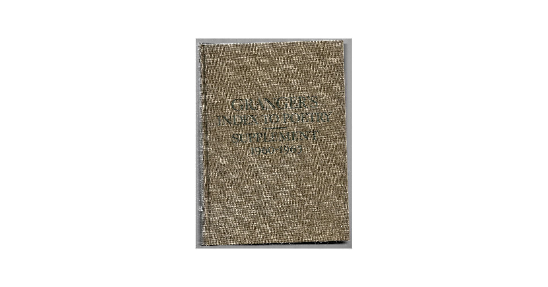 Index to Poetry: Suppt. to 5e: William F. Bernhardt, Kathryn W