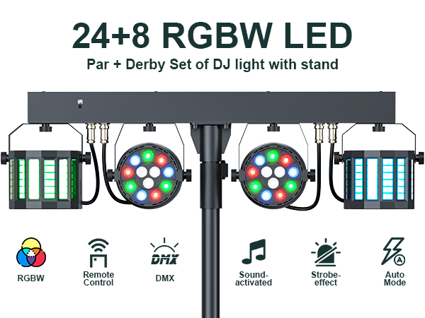 Amazon.com: 5 in 1 Dj Lights with Stand 5.9ft,Led Dj Par Light+