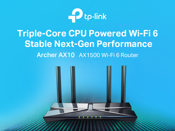TP-Link AX1500 WiFi 6 Smart WiFi Router (Archer AX10) - Dual Band