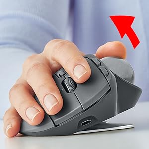 Amazon.co.jp: ロジクール ワイヤレスマウス トラックボール 無線 MX