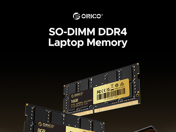 ORICO 32GB Kit (2x16GB) DDR4 3200MHz CL22 Laptop RAM, 260-Pin