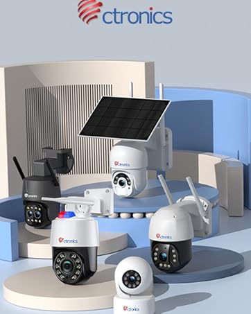 Amazon.co.jp: Ctronics 2.5K 4MP 防犯カメラ 屋外 セット 5GHzWiFi