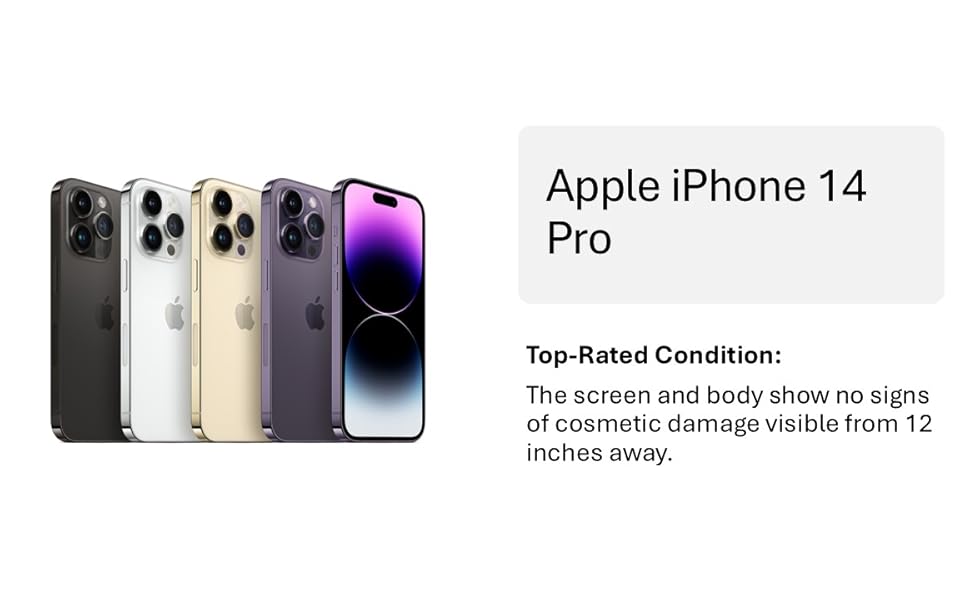 Apple iPhone 14 Pro, 128GB, Gold - Unlocked (Renewed) : Amazon.ca