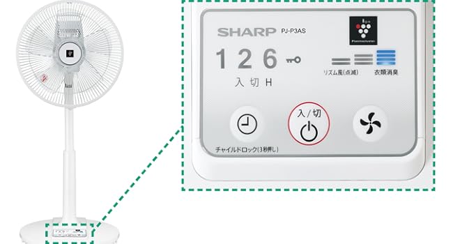 Amazon | シャープ 扇風機 リビングファン ACタイプ リモコン付