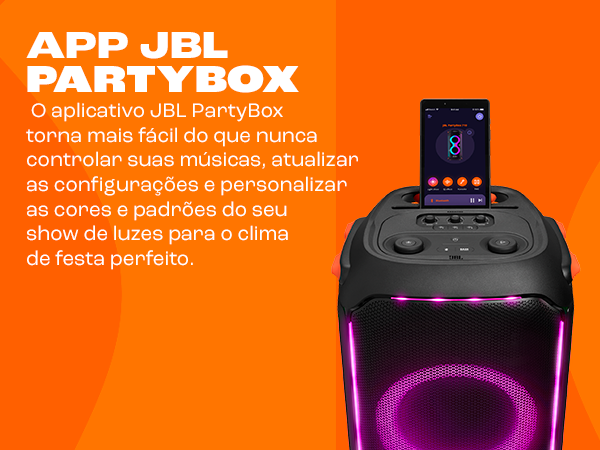 JBL PartyBox 710 - Caixa de Som Bluetooth, 800 W RMS, luzes