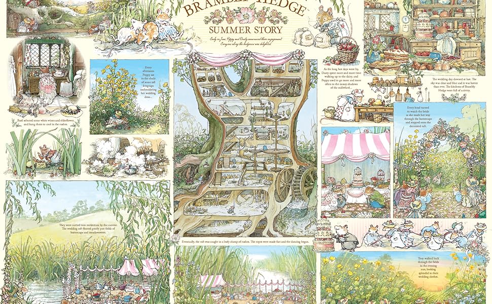 Amazon.com: Cobble Hill 1000 Piece Puzzle - Brambly Hedge Summer