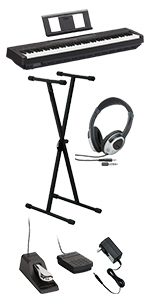 Amazon | YAMAHA P-45B ブラック 電子ピアノ 88鍵盤 Xスタンド