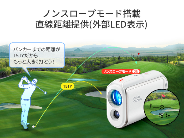 Amazon.co.jp: 【公式】 FineCaddie J5RED mini(ミニ) ゴルフ 距離計