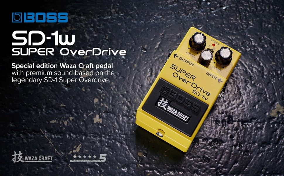 Amazon.com: BOSS SD-1W SUPER OverDrive | Premium Waza Craft Guitar