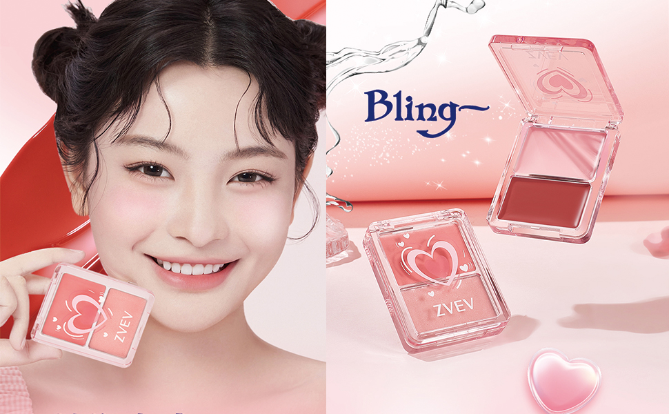 Amazon | 【公式】ZVEV水彩チーク 7g ナチュラル 血色感 可愛い元気