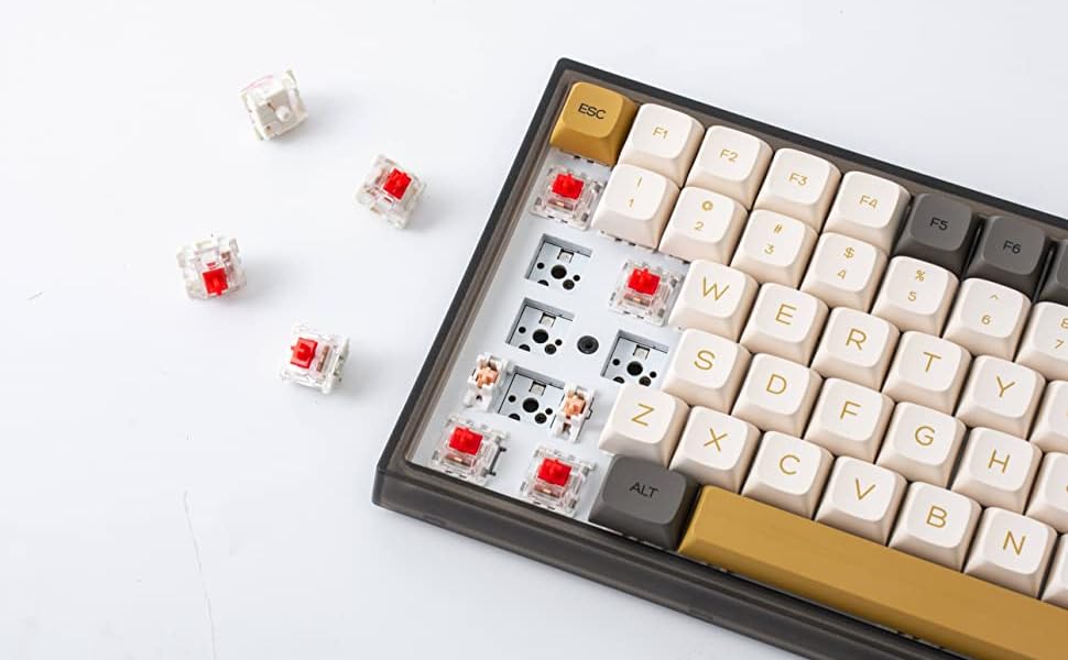 Amazon | YUNZII KC84 Pro ホットスワップ可能なメカニカルキーボード