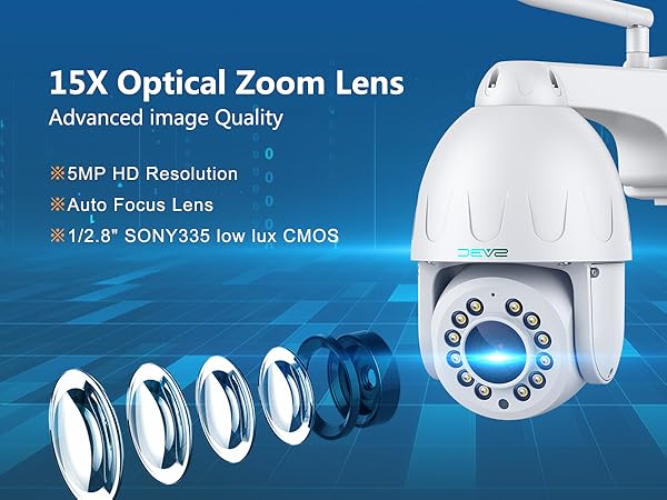 Amazon.com : SV3C PTZ WiFi Camera Security Outdoor, 15X Optical