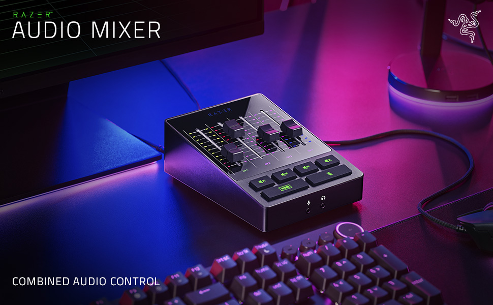Amazon.co.jp: Razer Audio Mixer オーディオミキサー ミュートボタン