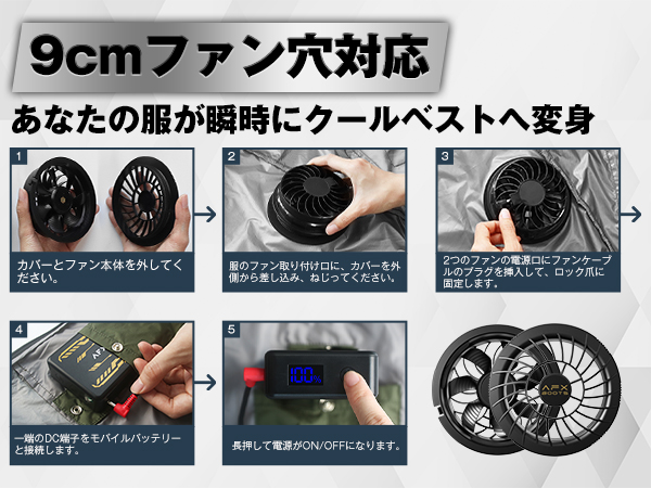 Amazon.co.jp: LABWIND 【2025最強進化 42V超高出力 30000mAh】ファン