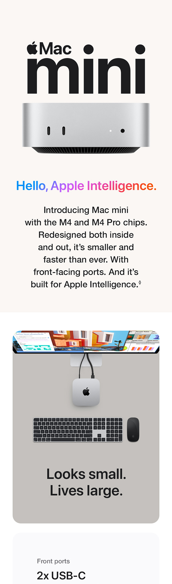 Amazon.com: Apple 2024 Mac mini Desktop Computer with M4 Pro chip