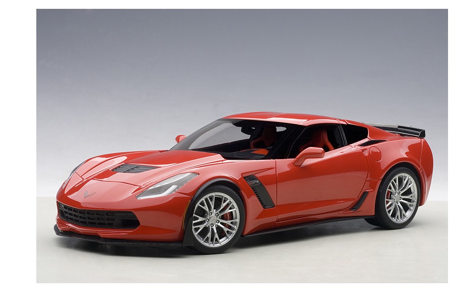 Amazon.co.jp: AUTOart 1/18 シボレー コルベット (C7) Z06 (レッド