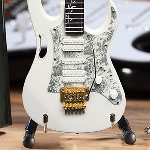 Amazon.com: Axe Heaven Steve Vai Signature White Jem Mini Guitar