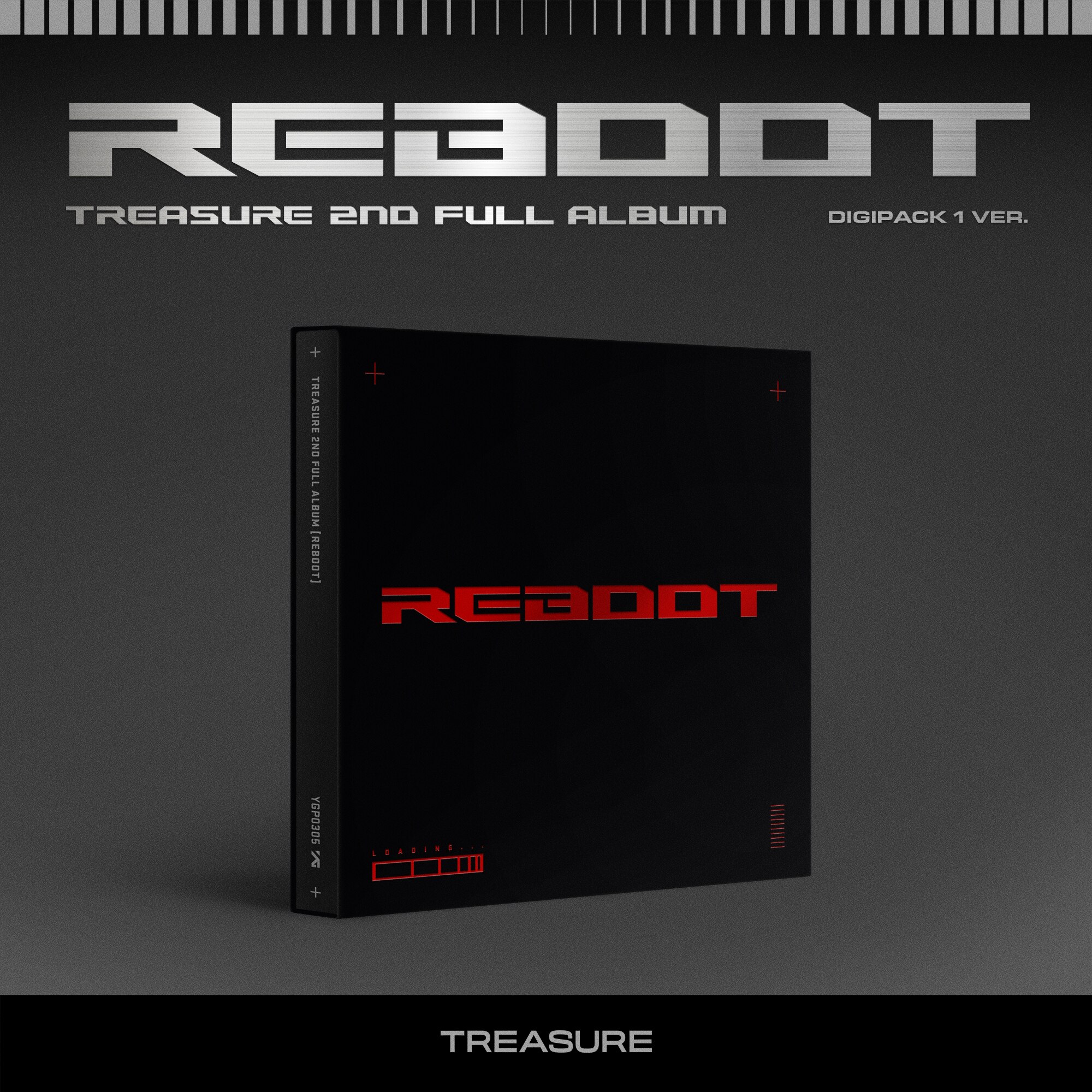 2023年7月28日(金)リリース、TREASURE 2nd Album『REBOOT』 DIGIPACK