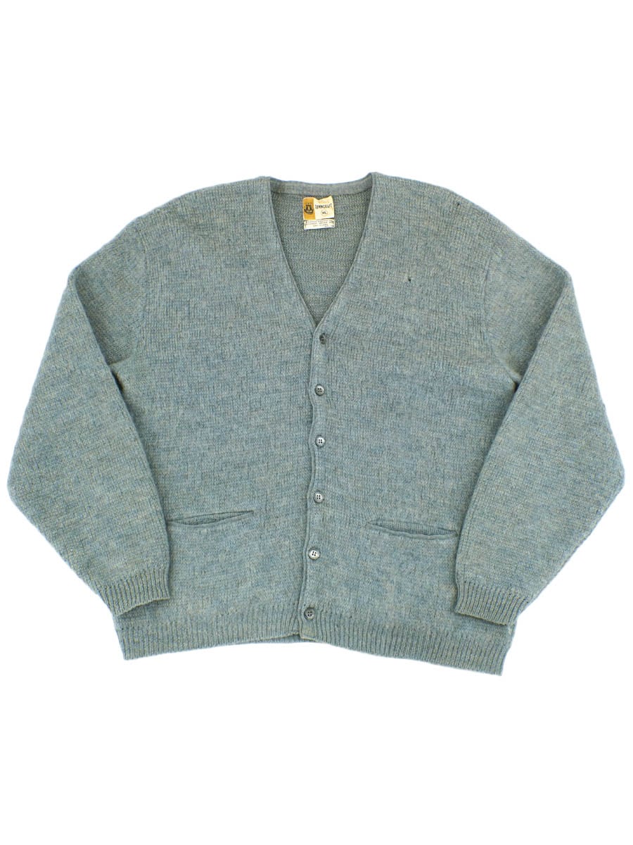 60's PENNEY'S TOWNCRAFT ウール×モヘア ニットカーディガン ブルー