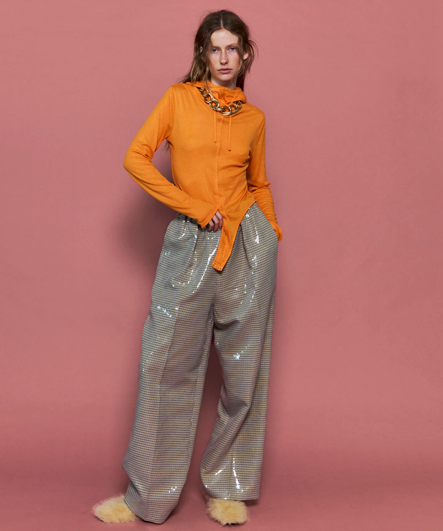 SALE】Multi Fabric Pants