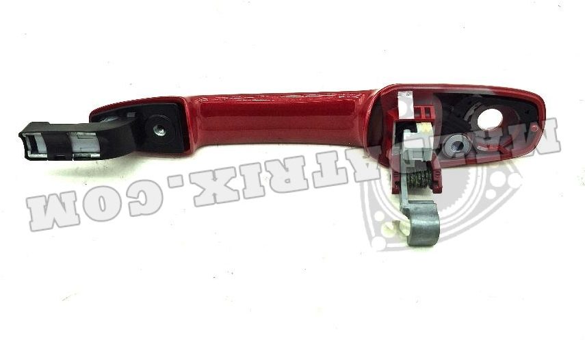 DOOR HANDLE OUTER, 04-08, LEFT, RED - Mazdatrix