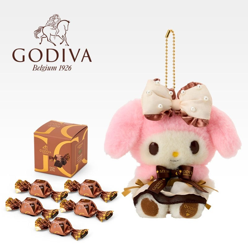 Plush Keychain My Melody Sanrio x GODIVA 2025 - Meccha Japan