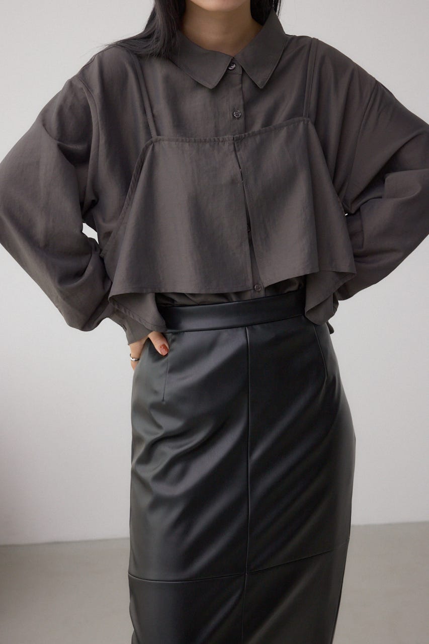 AZUL BY MOUSSY | ビスチェレイヤードシャツ (シャツ・ブラウス