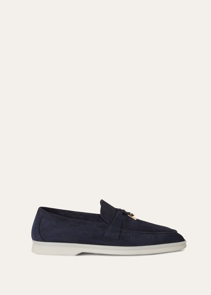 Summer Charms Walk Loafer Suede Argo Blue Melange | Loafers Loro