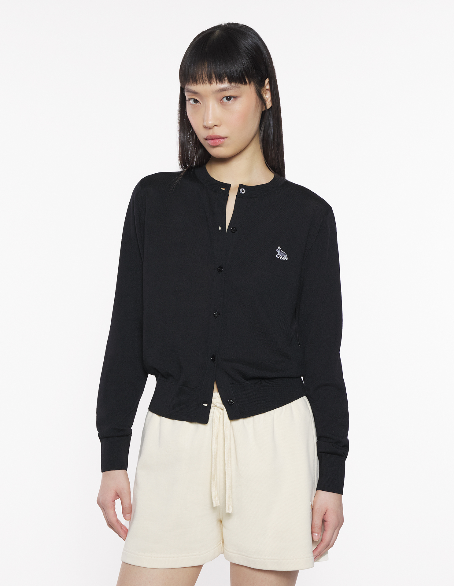 BABY FOX PATCH REGULAR CARDIGAN | Maison Kitsuné