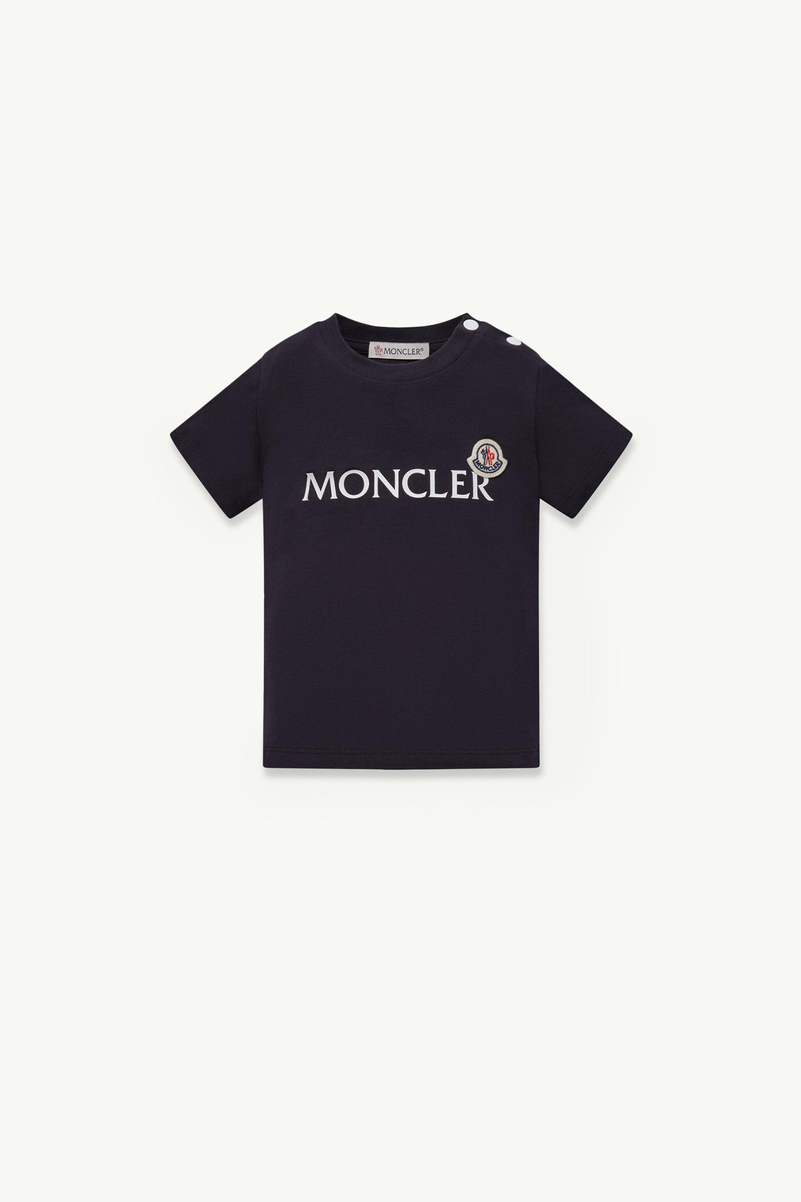Night Blue Logo Jersey T-Shirt - Clothing for Children | Moncler US