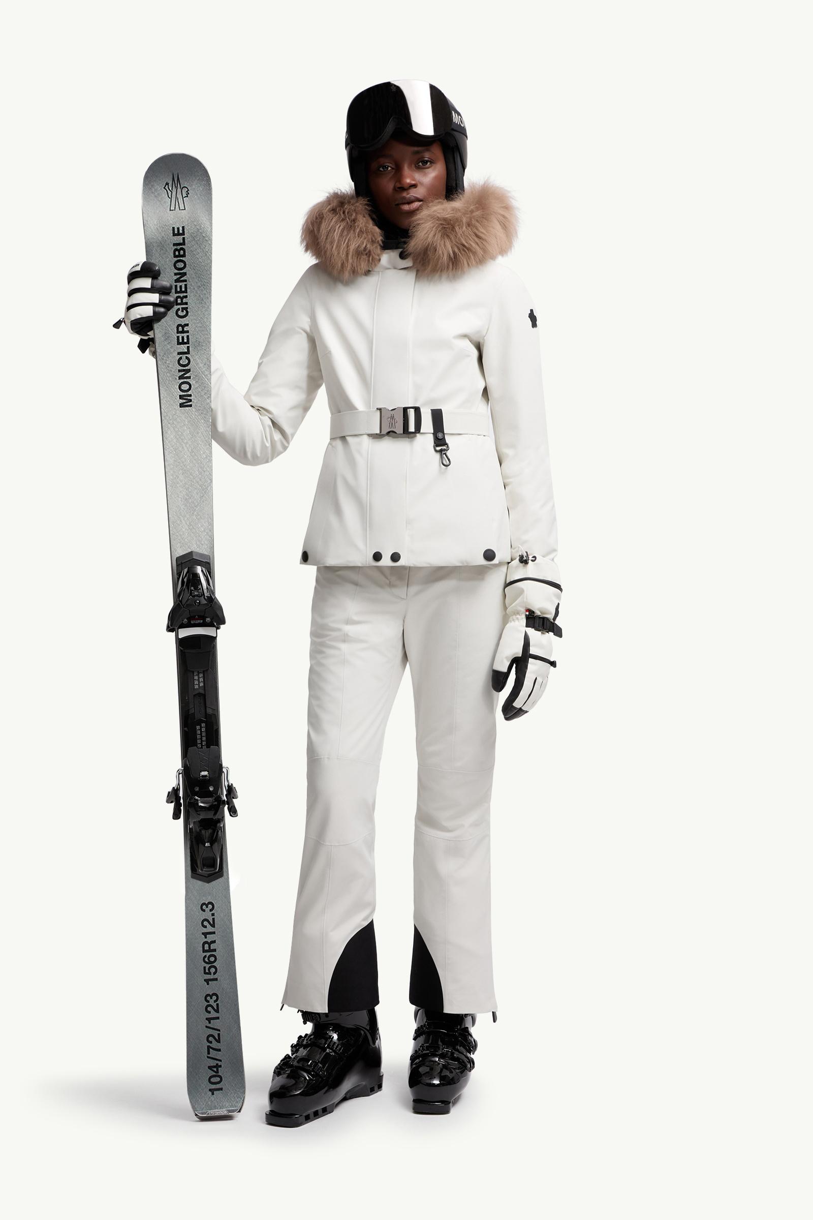 White Laplance GORE-TEX® Shearling-Trimmed Hooded Insulated Ski