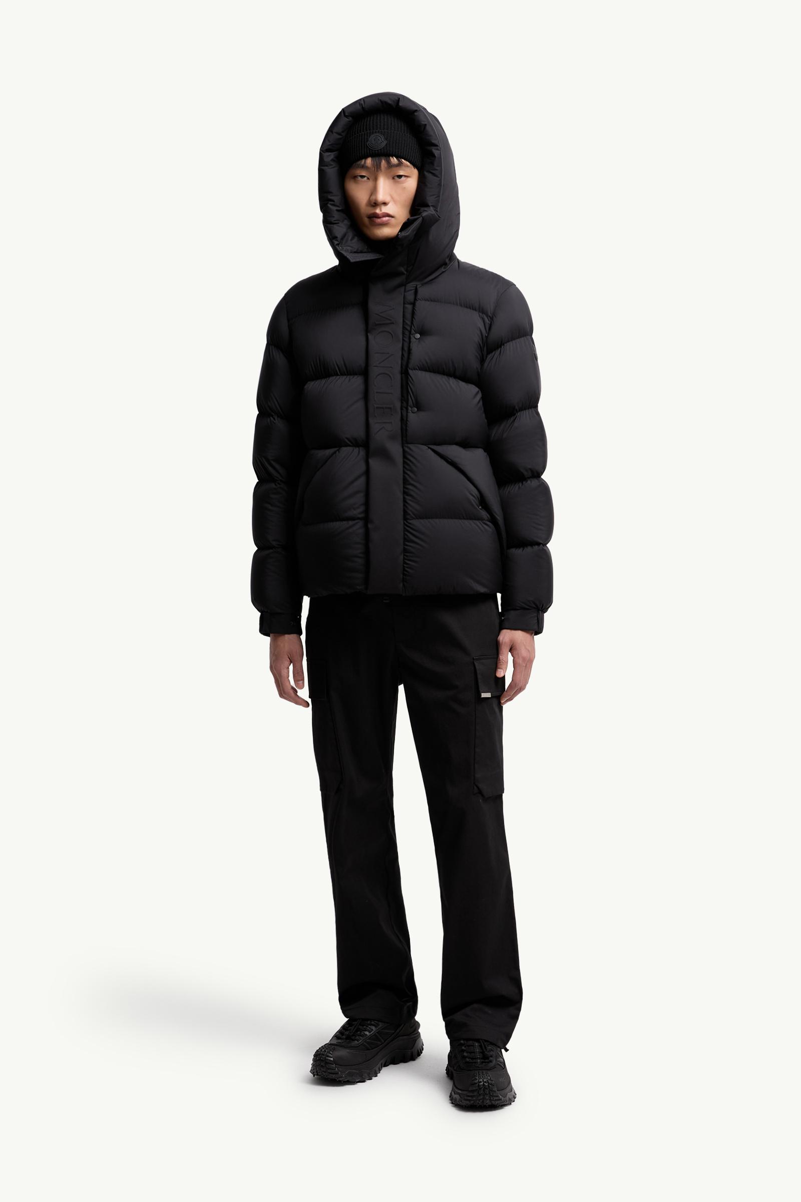 Black Madeira Hooded Short Down Jacket - Short Down Jackets for