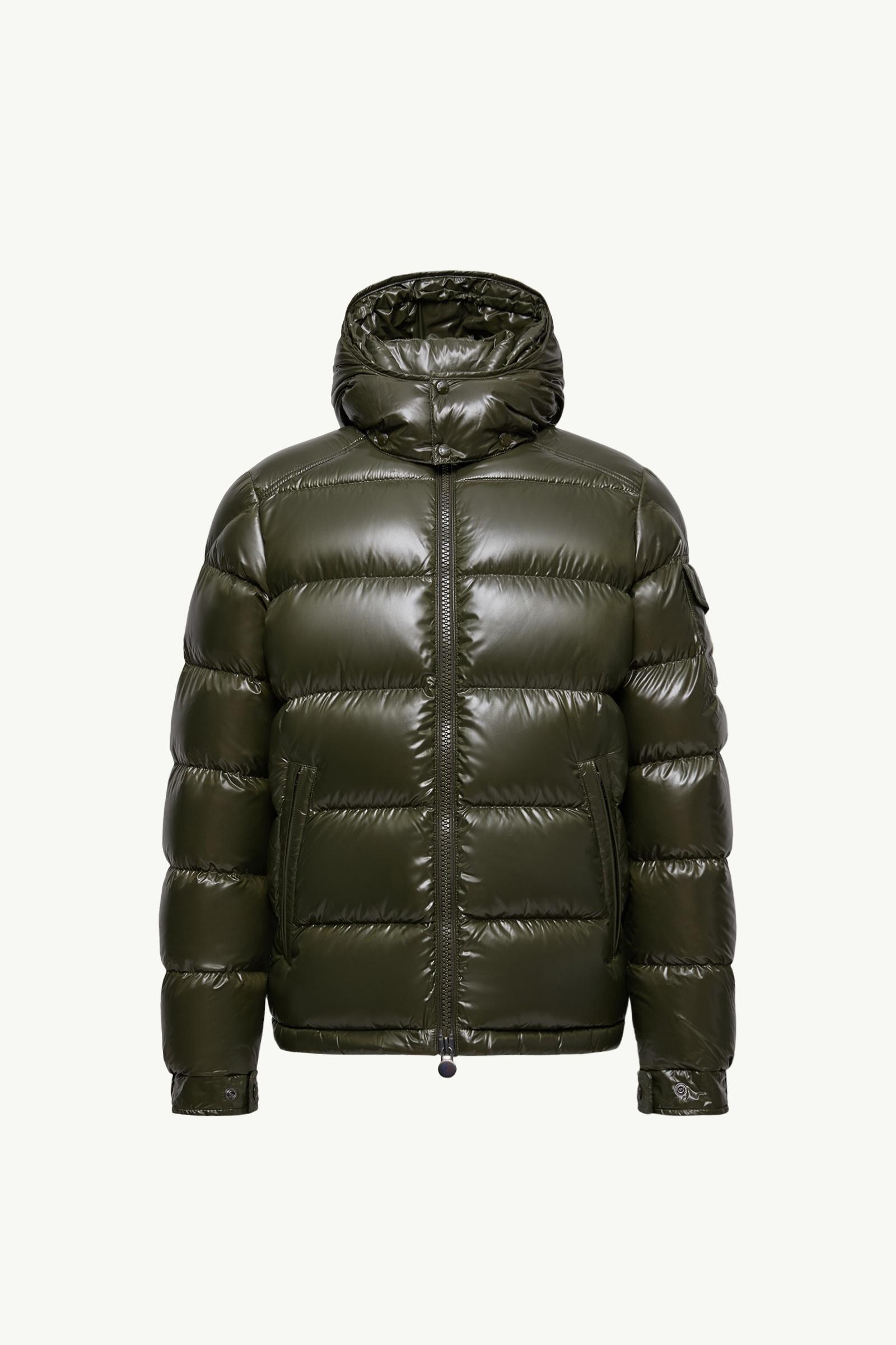 オリーブグリーン Moncler Mayaショートダウンジャケット : ショート